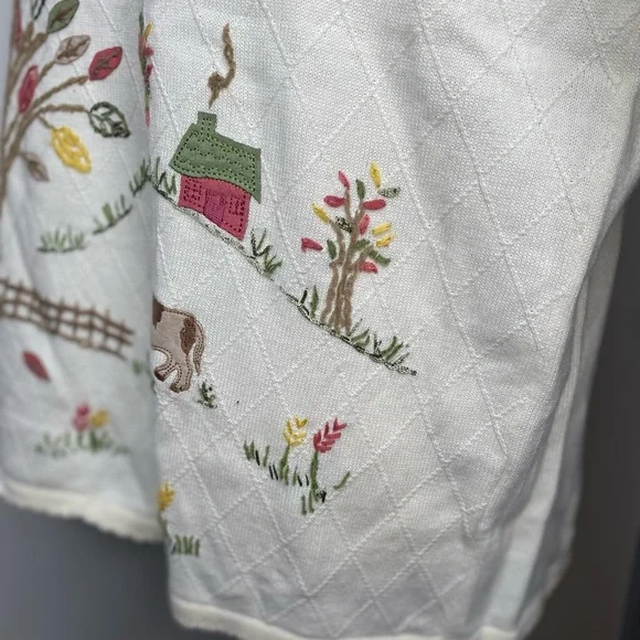 NWT Alfred Dunner Vintage Farm Cottagecore Sweater - Picture 5 of 8